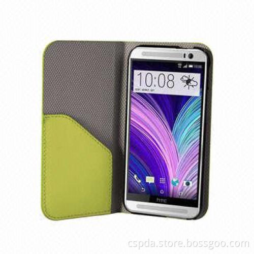 PU Flip Wallet Case for HTC One 2